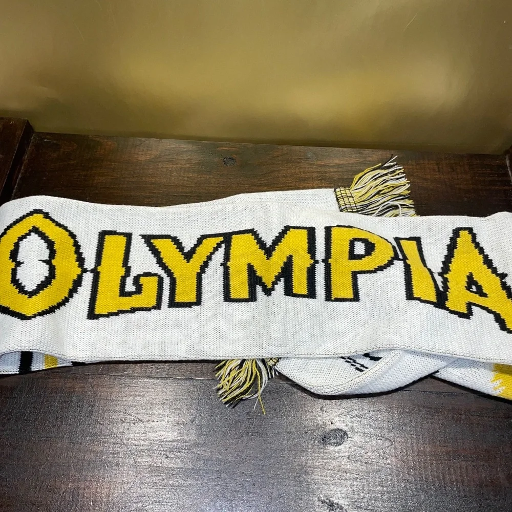 NEW Spacecraft Olympia‎ Sports Scarf Black Yellow 28x6